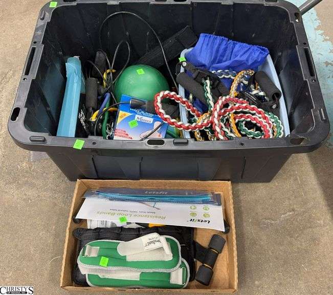 Exercise Bands, Ankle Weights, Jump Rope, Resistance Bands image