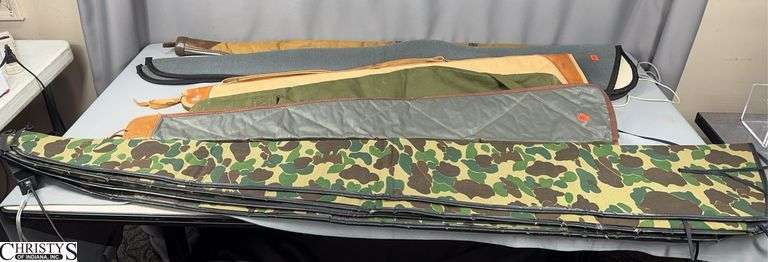 10 Long Gun Bags- 4 Camo Color, 2 Gray Color and Others image
