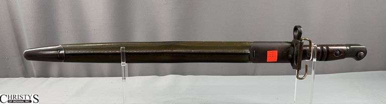WWI U.S. Remington Bayonet and Scabbard Blade is Dated 9 and 17.  Approx. 21 1/4" in Total Length image