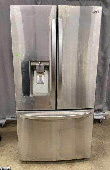 LG Stainless French Door Refrigerator, Model LFX31925ST /08, Needs Cleaning and Untested, Overall 36x36x70" image