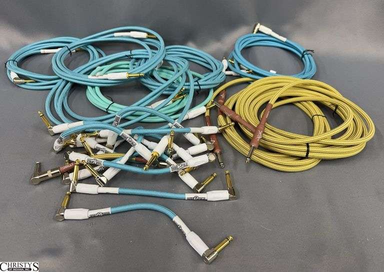 Fender Custom Shop, and Pig Hog Cables. Largest Cable FG186T (18.6') Shortest 9" image