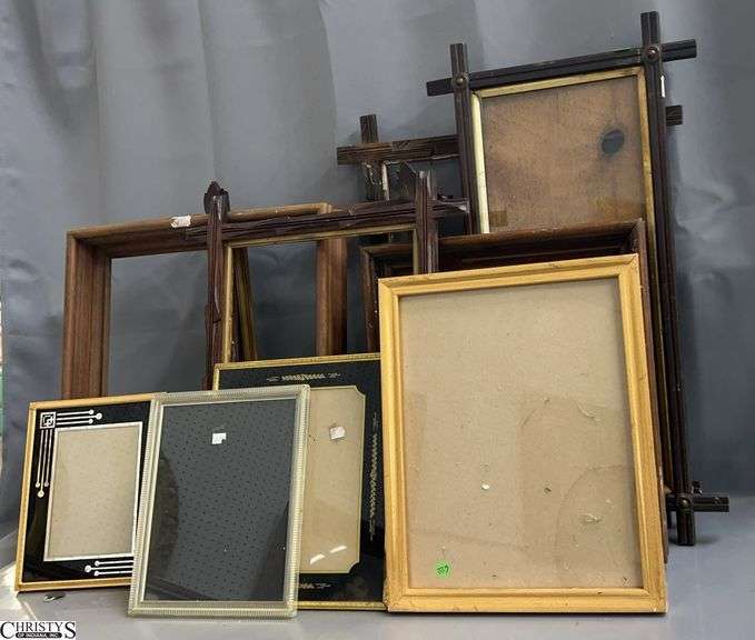 10 Assorted Open Frames and Photo Frames - Adirondack and Others - 14" x 26" of largest - some wear image