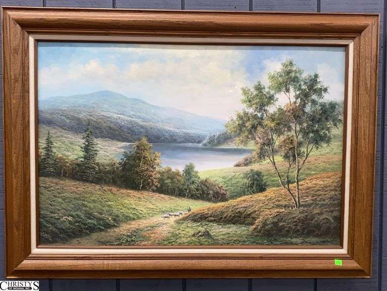 Painting on Canvas Frame Measures 43x31" image