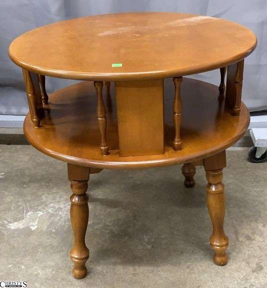 Round Book Shelf End Table, 24x24" Does Not Spin image