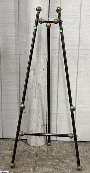 Brass Accent Decorative Art Easel Display - 26" x 57" image