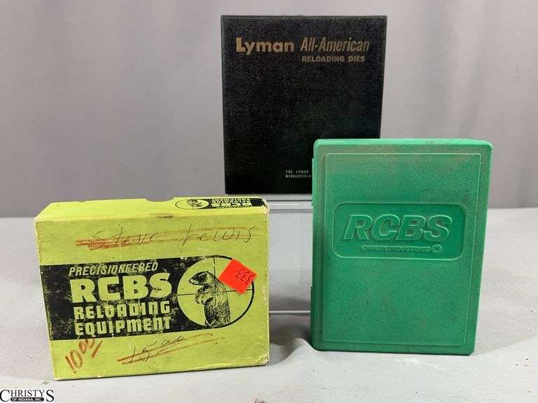 3 3-Piece Die Sets- Lyman 11 MM Mauser, RCBS 38-55 and RCBS 405 Win image