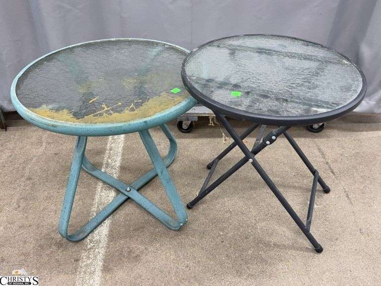 2 Outdoor Side Tables 20x18" image