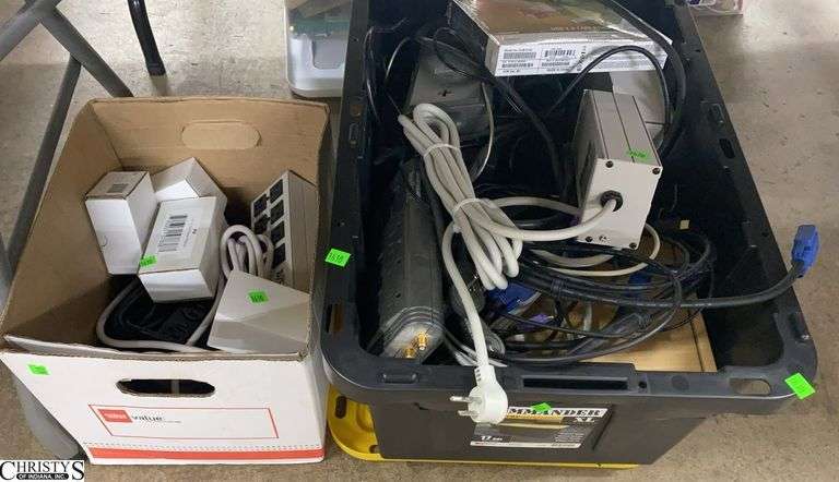 Yellow and Tote With Cords and Cables, Power Strips Power Modules image