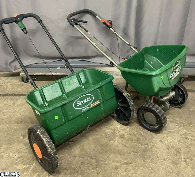 2 Deluxe Scotts Walk Behind Seed Spreaders image