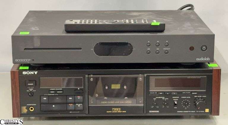 Audiolab 6000CDT w/ Remote and Sony 730ES Cassette Player image