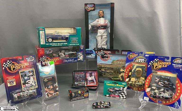 Starting Lineup Winners Circle, Nascar Collectibles, Dale Earnhardt Doll, Stock Cars, 1/24 Scale and Smaller, Brickyard Coin Bank image