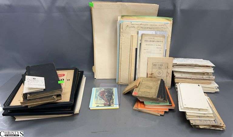 Assorted Train Related Paper Ephemera - Chicago, Indianapolis, and Louisville Railway Company, Railway Express Agency, Monon Railroad and Others image