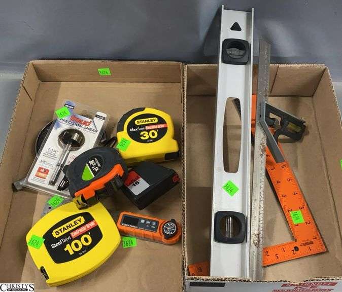 Freud Forstner Bit, Klein Digital Angle Finder, Measuring Tapes, Levels, Squares image