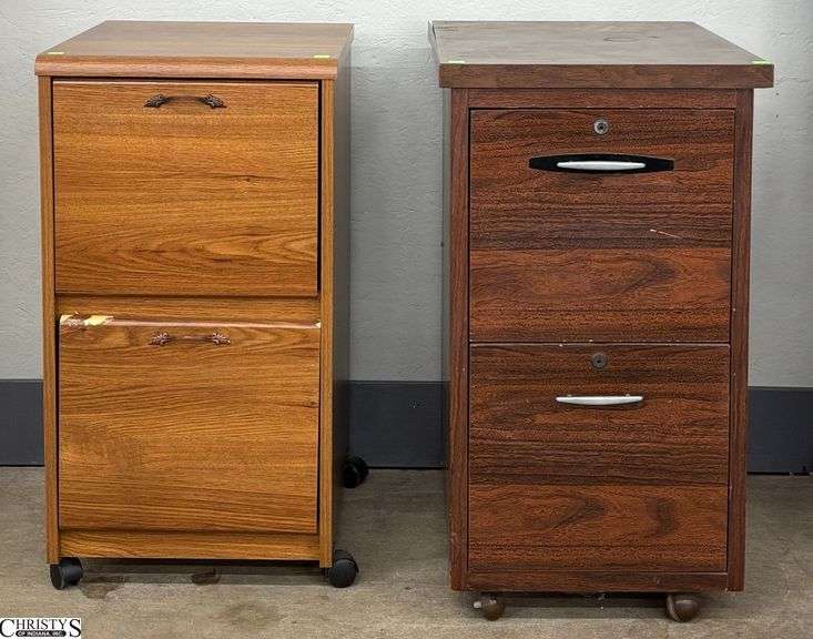 2 Pressed Wood Two Drawer File Cabinet - 17" x 24" x 30" of largest image