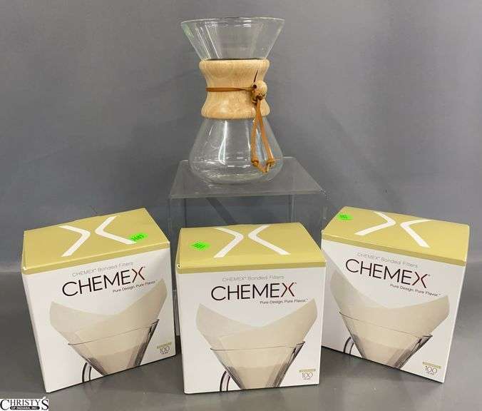 Chemex Coffee Pot and Filters image