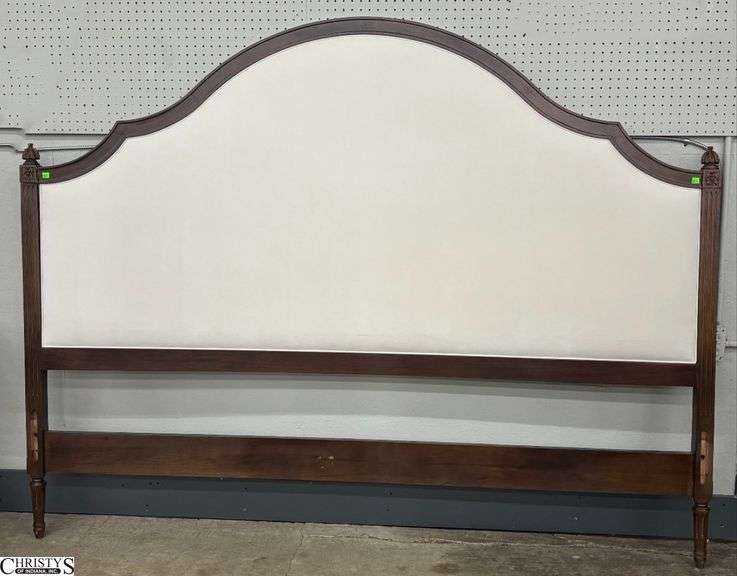 Henredon King Size Upholstered Headboard - 82" x 64" - there is small split to frame on upper left hand corner image