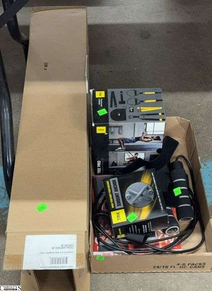 Rubber Exercise Mat, TRX Training Bands, Speed Rope image