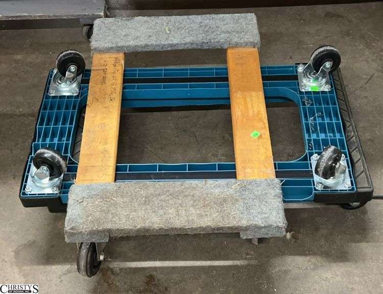 Three 4 Wheel Flat Dollies image