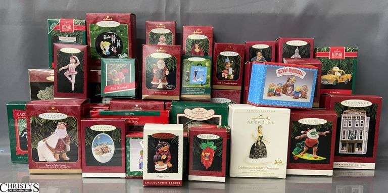 38 Hallmark Keepsake Ornaments - Carousel Horses, Wizard of Oz, Scarlett O Hara, and Others image