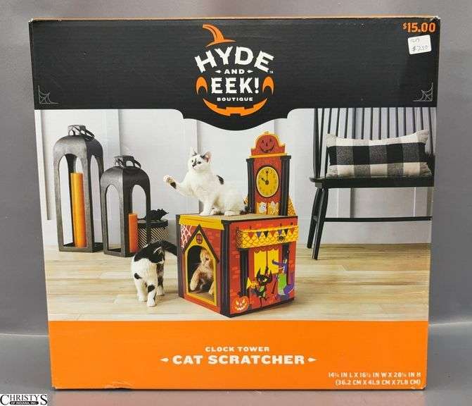 Hyde and Eek Clock Tower Cat Scratcher - 28.5" T when assembled image
