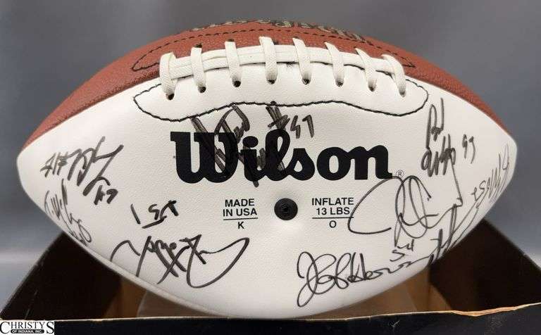 Signed Wilson Football in Box - See photos for signatures - 12" image