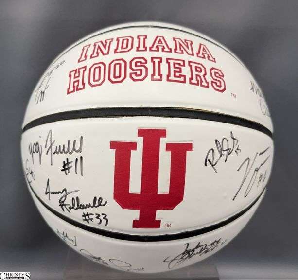 Signed IU Basketball - See photos for signatures - 10" - some wear image