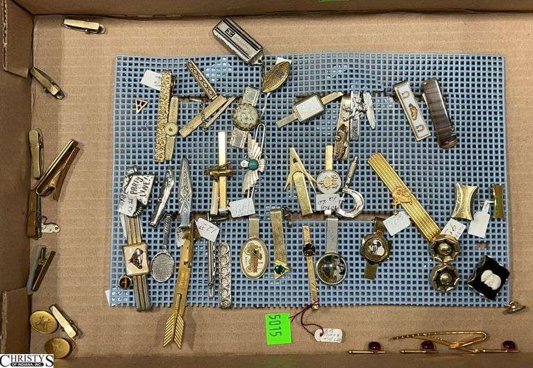 Cufflinks, Tie Clips, Autos, Wrenches, Horses, Arrows, Various Patterns, Swank, Anson, Austria image