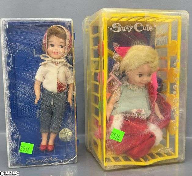 Vintage Dolls, One With Case and Accessories image