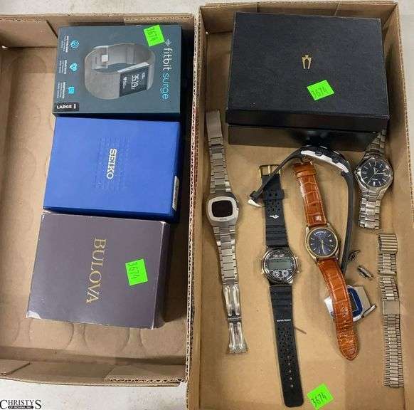 Wrist Watches, Fit Bit Surge, Bulova, Seiko, Some Parts image