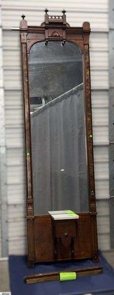 Entry Way Peri Mirror 29" Wide 103" Tall Missing a Finial image