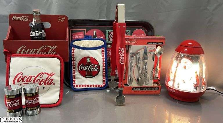 Coca Cola Santa Light, Flatware, Tongs, Misc - 15" of largest image