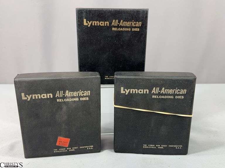 3 Lyman A-A 3-Die Rifle Sets-444 Magnum, 45-70 Govt. and 32-40 image