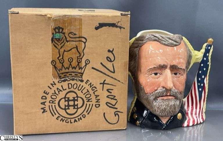Royal Doulton "The Antagonists Collection" The Civil War Ulysses S. Grant / Robert E. Lee - 7" T - w/ box image