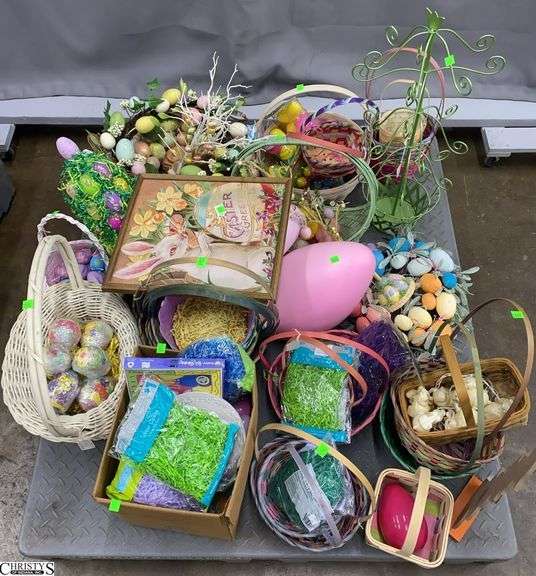 Skid of Easter - Easter Baskets, Vintage Print, Tabletop Decor, Misc - SKID NOT INCLUDED image