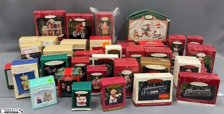 34 Hallmark Keepsake Ornaments - Lionel, Barbie, and Others image