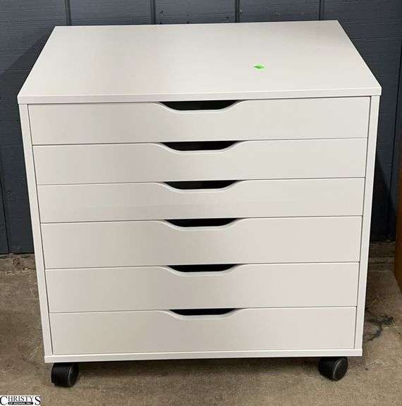 6 Drawer Rolling Cabinet 26x19x26" image