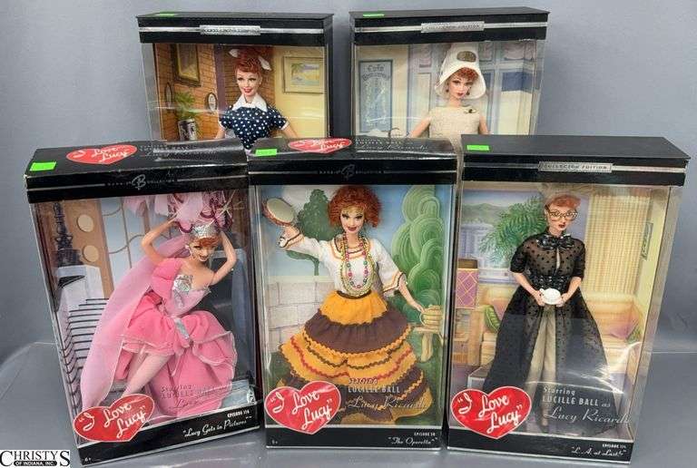 5 "I Love Lucy" Episode Dolls, L.A., Gets In Pictures, The Operella, Sales Resistance, Gets A Paris Gown image