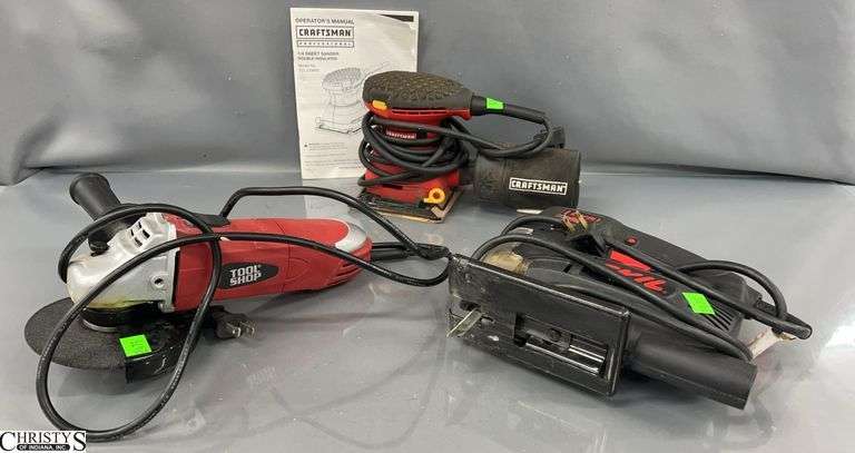 Skil Jigsaw, Craftsman Sander, Tool Shop Grinder image