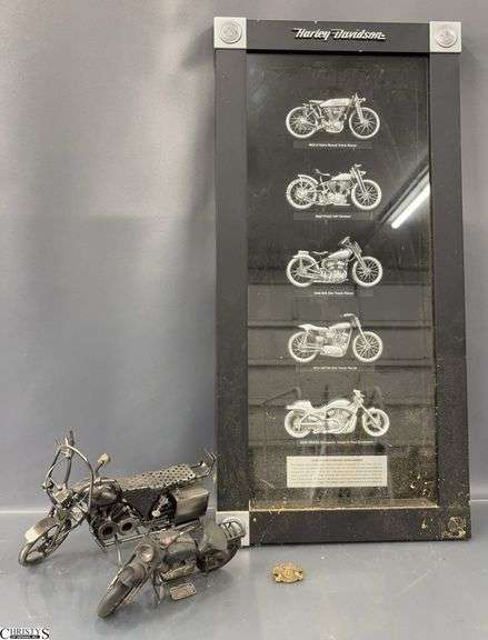 Harley Davidson Shadowbox and Metal Art image