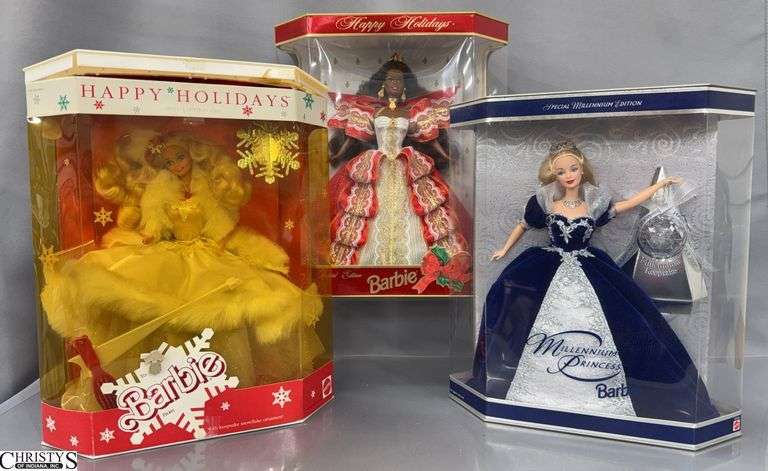 3 Holiday Collector Barbies image