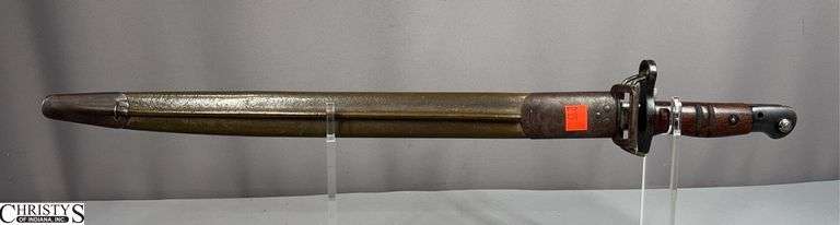 WWI U.S. Winchester Bayonet and Scabbard.  Blade Marked 1917.  Approx. 21 1/2" Total Length image