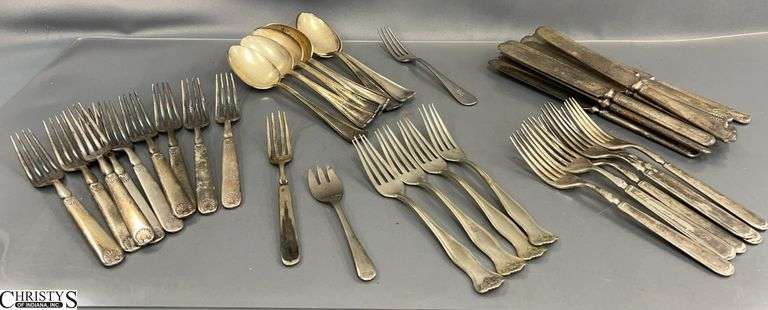 Silverplate and Nickel Silver Pieces - 9" of knife image