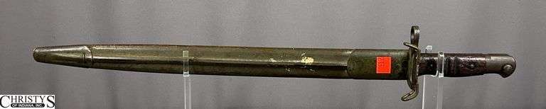 WWI U.S. Remington Bayonet and Scabbard Blade is Dated 8 and 17.  Approx. 21 1/4" Total Length image
