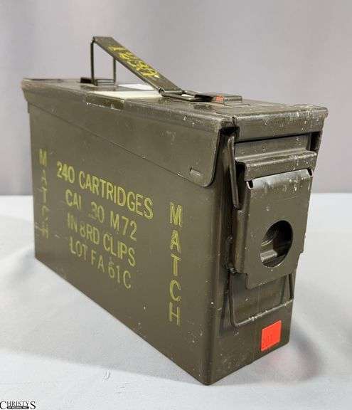 120 Rounds of Caliber .30 Ball M2 Ammunition in Green Metal Ammo Can (6 Boxes of 20) image