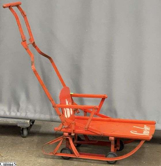Sno-ler Vintage Childs Sled - 29" x 12" x 27" approx image