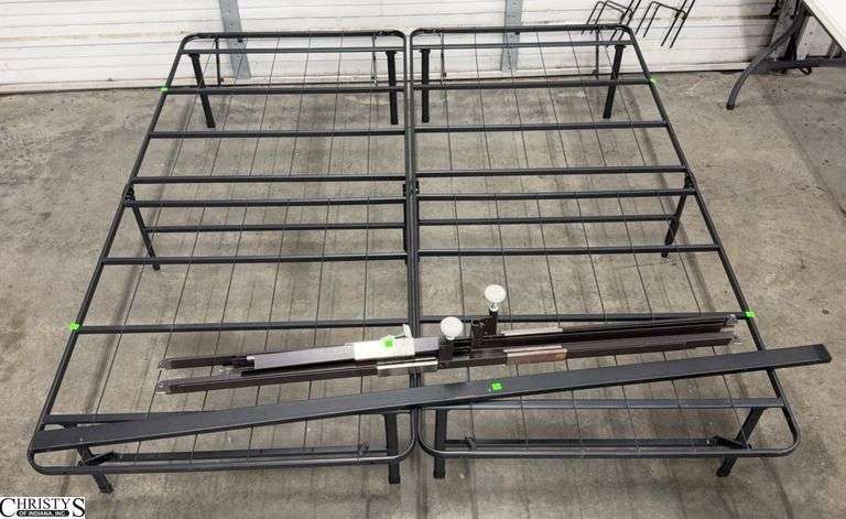 King Mattress Metal Bed Frame - 72" x 80" x 14" as sits image