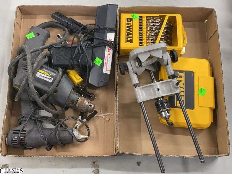 Timing Gun, Electric Drill, DeWalt Bit Sets, Drill Press Attachment, Glue Gun image