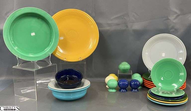 Assorted Fiesta Dishes - Approx 25pcs - 12" of largest piece image
