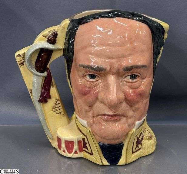 Royal Doulton "The Antagonists Collection" The Battle of The Alamo 1836 Davy Crockett / Antonio Lopez de Santa Anna - 7" T image