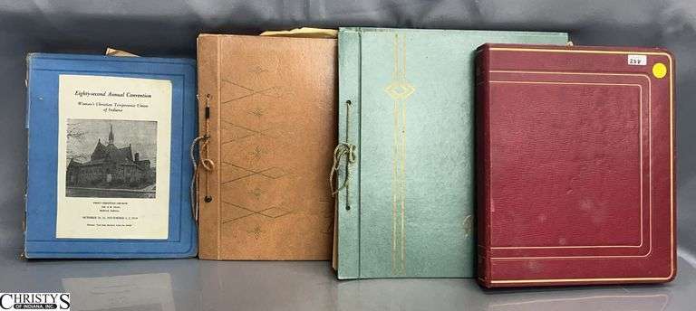 4 Scrap Books Paper Ephemera - Dates from 1930's, 1950's, 1960's - some wear image